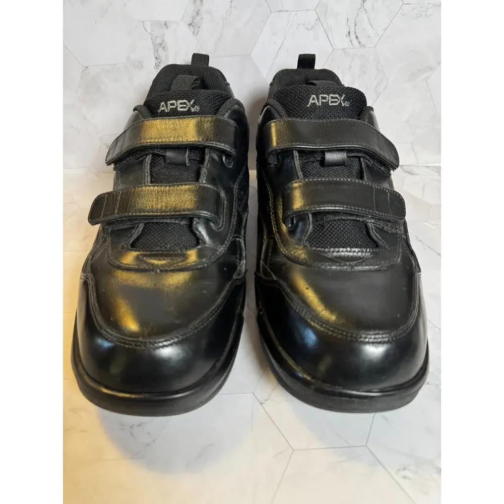 Apex Ambulator Shoes G8010M Mens Size 11.5 X-Wide Black Straps Comfort Medical
